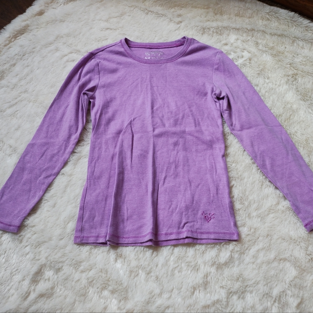 🎀 3/$20 Justice Basic 🪻 Long Sleeve Tee Shirt Girls Size 10 Regular